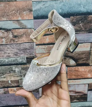 Girls Wedding/Church Gold Heels Shoes