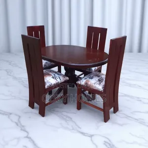 Dining Set a Rounded 4 Seater Dining Set