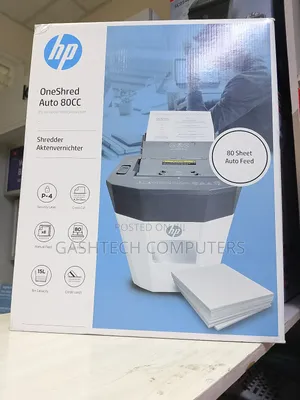 Hp Oneshred Auto 80cc Paper Shredder Upto 15l Bin Capacity