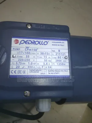Suitable 1hp Pedrollo Booster Pump / Booster Pump