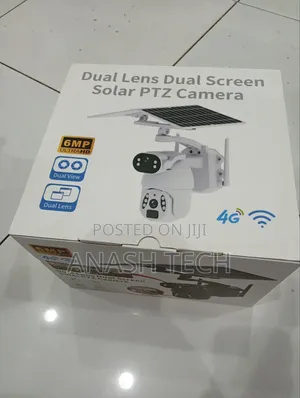 Dual Lens 6mp Ubox 4g Simcard Solar Camera/ 2 Panels