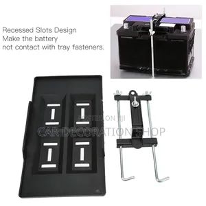 Battery Tray Universal Holder With Adjustable Metal Clamp
