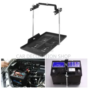 Metal Battery Holder Bracket With Tray Down Clamp