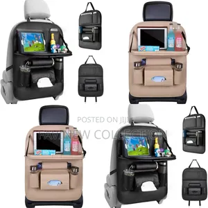 Multifunctional Car Back Seat Storage Bag With Dinning Tray