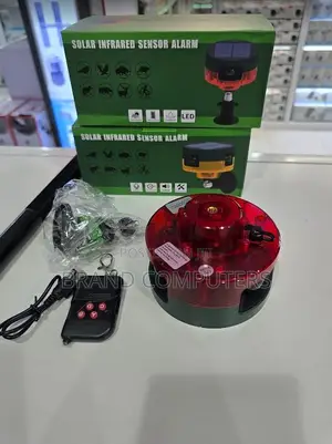 360-Degree Solar-Powered Motion Sensor Alarm With Ir Remote