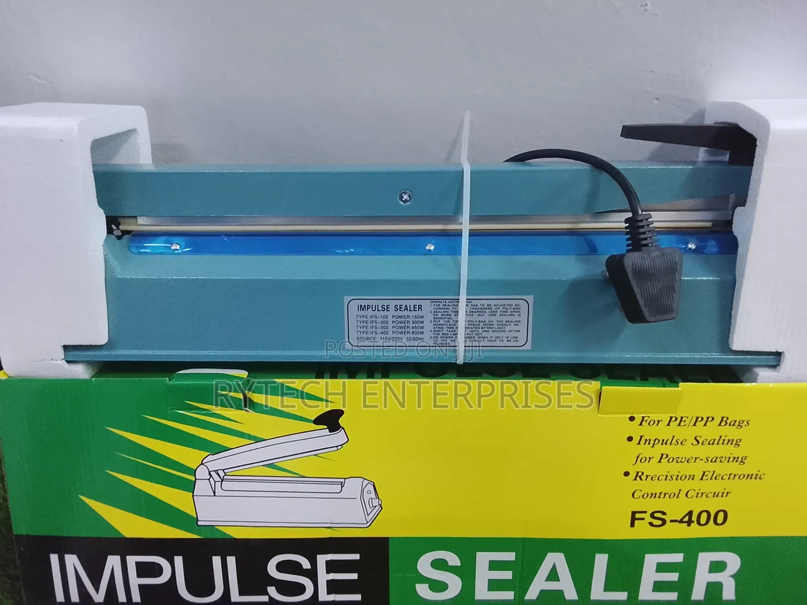 400mm Metallic Impulse Sealing Machine