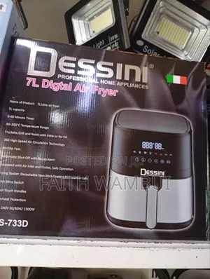 New Digital Air Fryer 7 Litres/Dessini Air Fryer