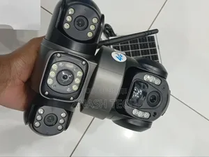 Wireless Solar Powered Security Camera With 3 Triple Lens