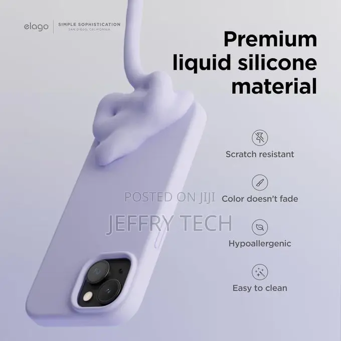 Swug iPhone 15 Silicone Case With Inside Microfiber Lining