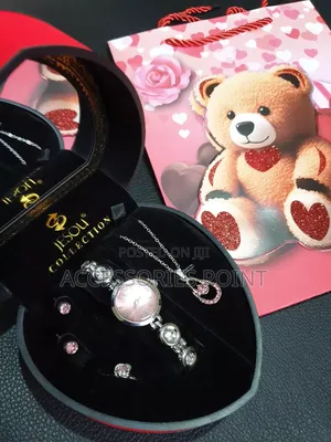 Ladies Gift Set, Mothers Day, Necklace,Earrings,Ring,Watch Gift Box