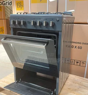 Grey BJS 60x60cm 3g+1e With Turbo-Fan Electric Oven 