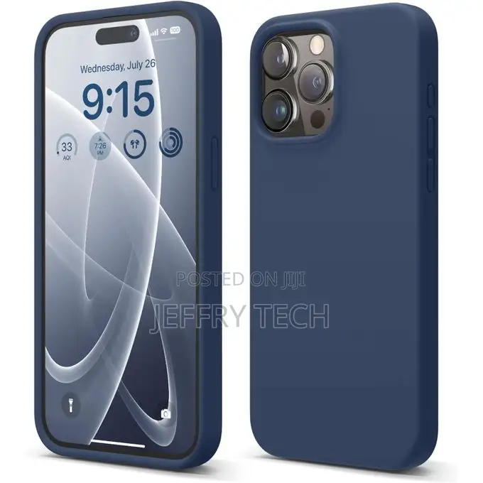 Raser iPhone 15 Pro Max Silicone Case With Microfiber Lining