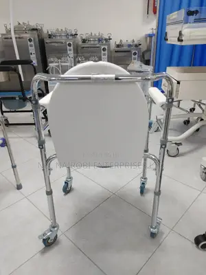 Foldable Commode Chair With Casters (Mp- Bf594)