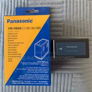 Panasonic Vw Vbg6 Camera Battery