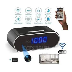 Hidden Spy Camera in Built in a Table Clock