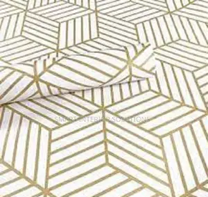 Gold Stripes Adhesive Wallpaper