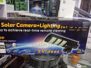 V380 4g Ai Solar Camera With 450w Street Light – 2-in-1