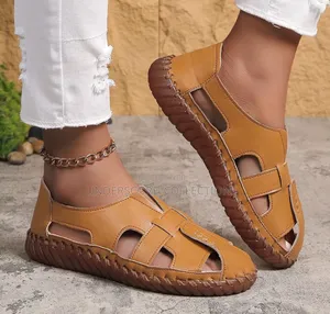 Brown, White,Black Trendy Leather Shoes