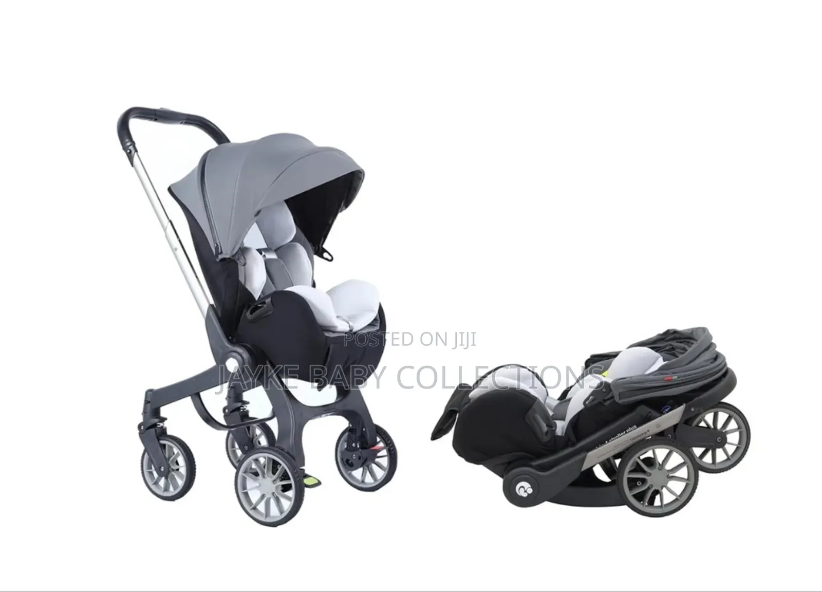 4in1 Stroller -carseat, Carrycot, Stroller Basket