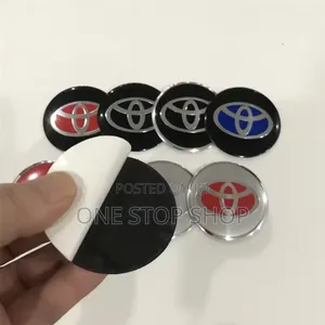 4x Toyota Wheel. Centre Hub Sticker Badge Decal