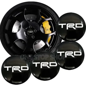 4x TRD Branded Wheel Centre Hub Cap Sticker