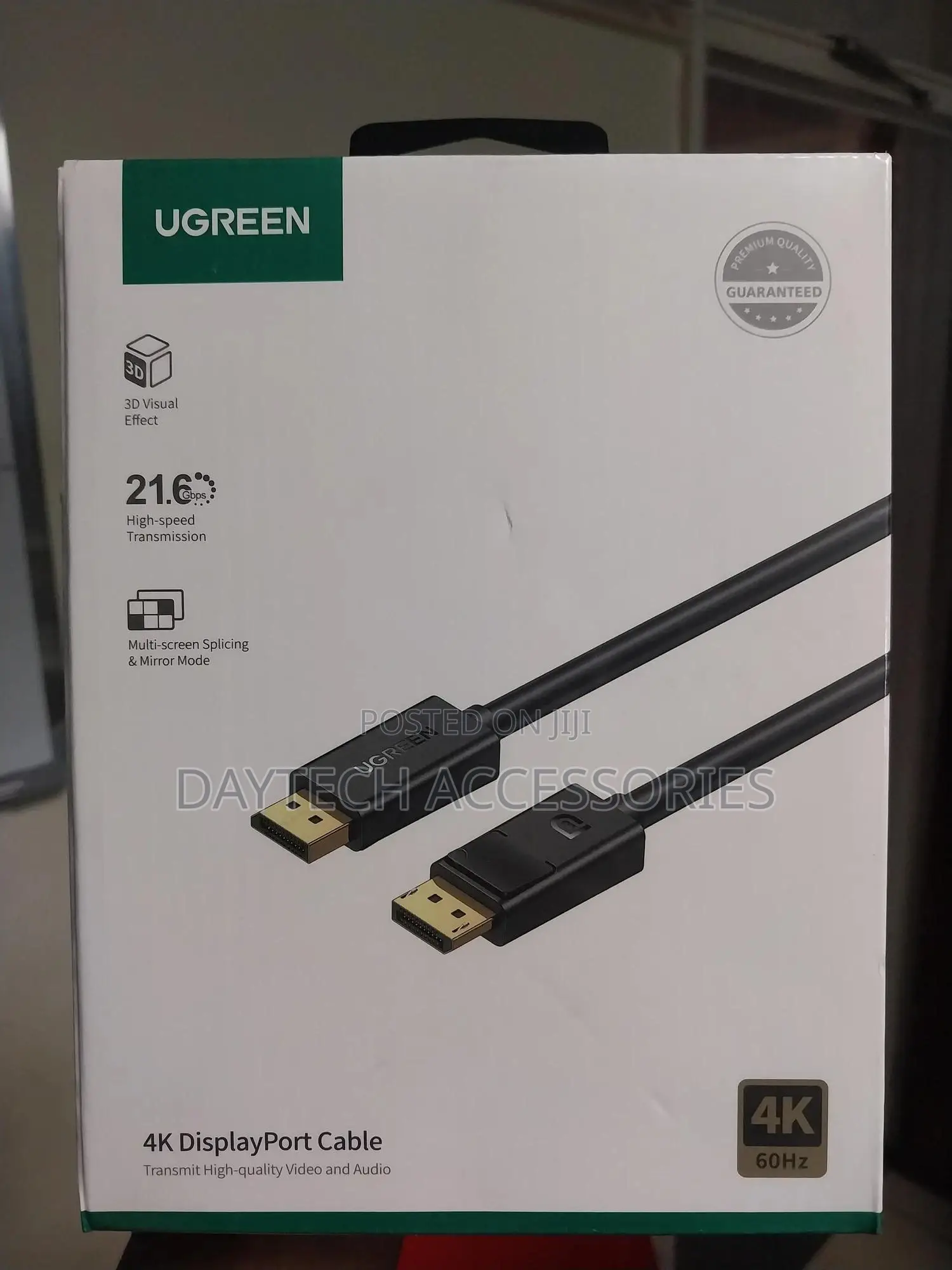 Ugreen Gold Plated Dp to Dp Displayport Cable 1.5 Meters