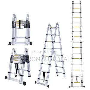 Aluminium Ladder/Telescopic 2.5+2.5m