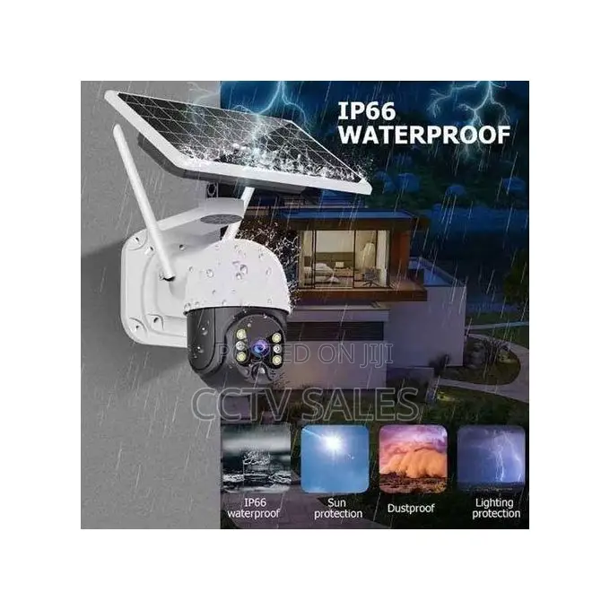 Wifi PTZ Solar Camera With Motion Tracking Ability