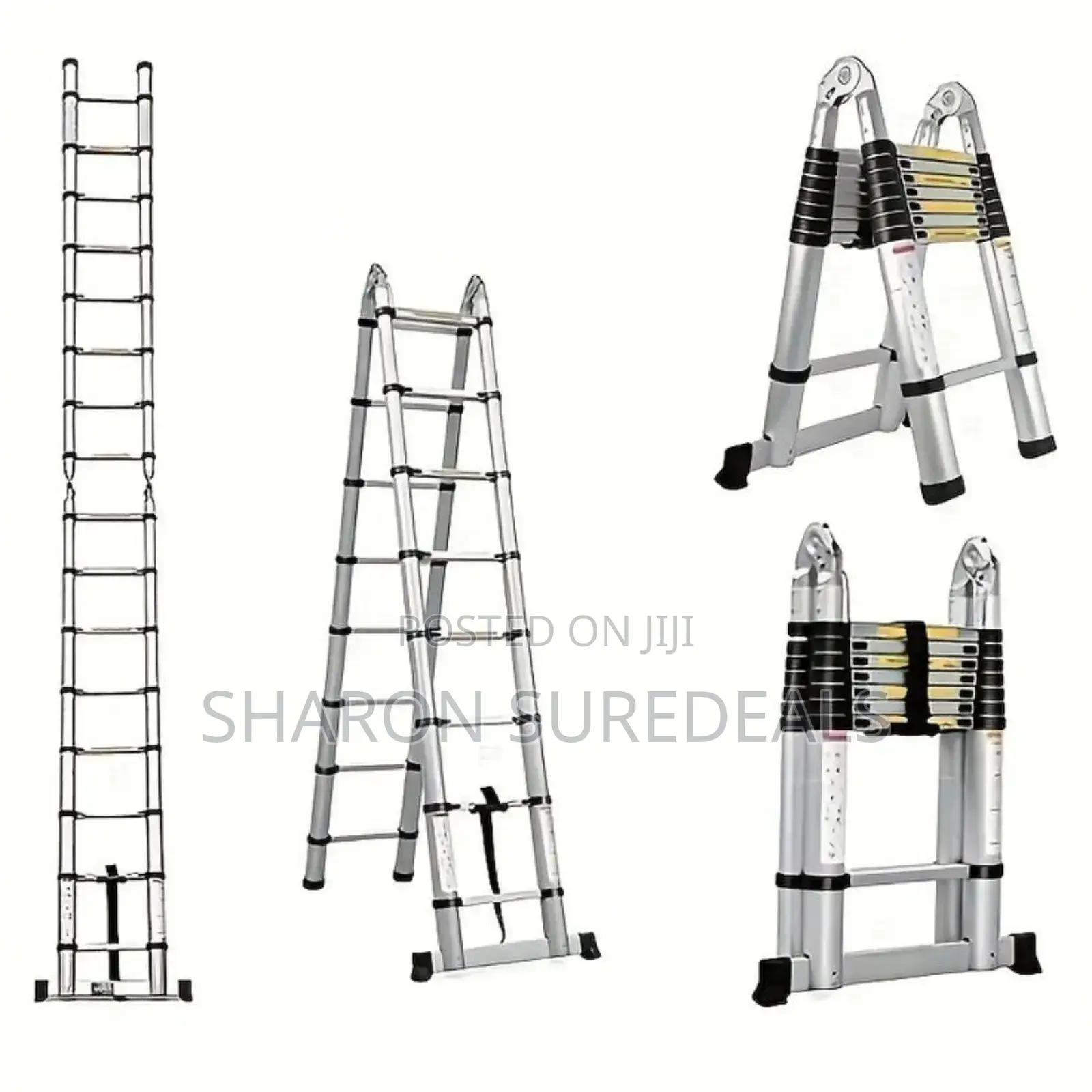 Dual Aluminium Ladder/Telescoping Ladder 3.6+3.6m