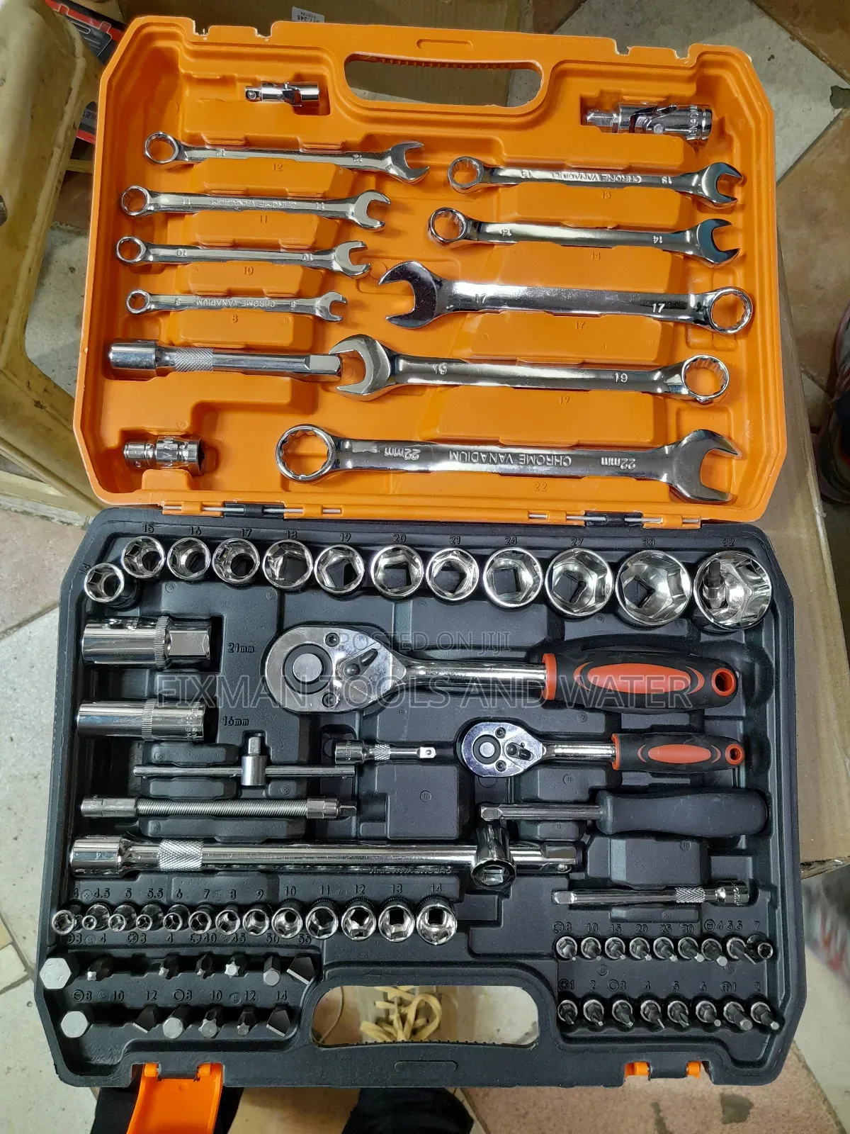 Heavy Duty Chrome Socket Spanner Set 82 PCS 6-32 Size