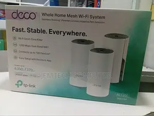 Tp-Link Deco E4 Home Mesh Wi-Fi System Ac1200 (3 Pack)