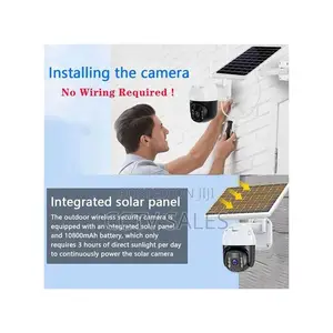Integrated Solar Panelled 4g PTZ Camera With Night Vision