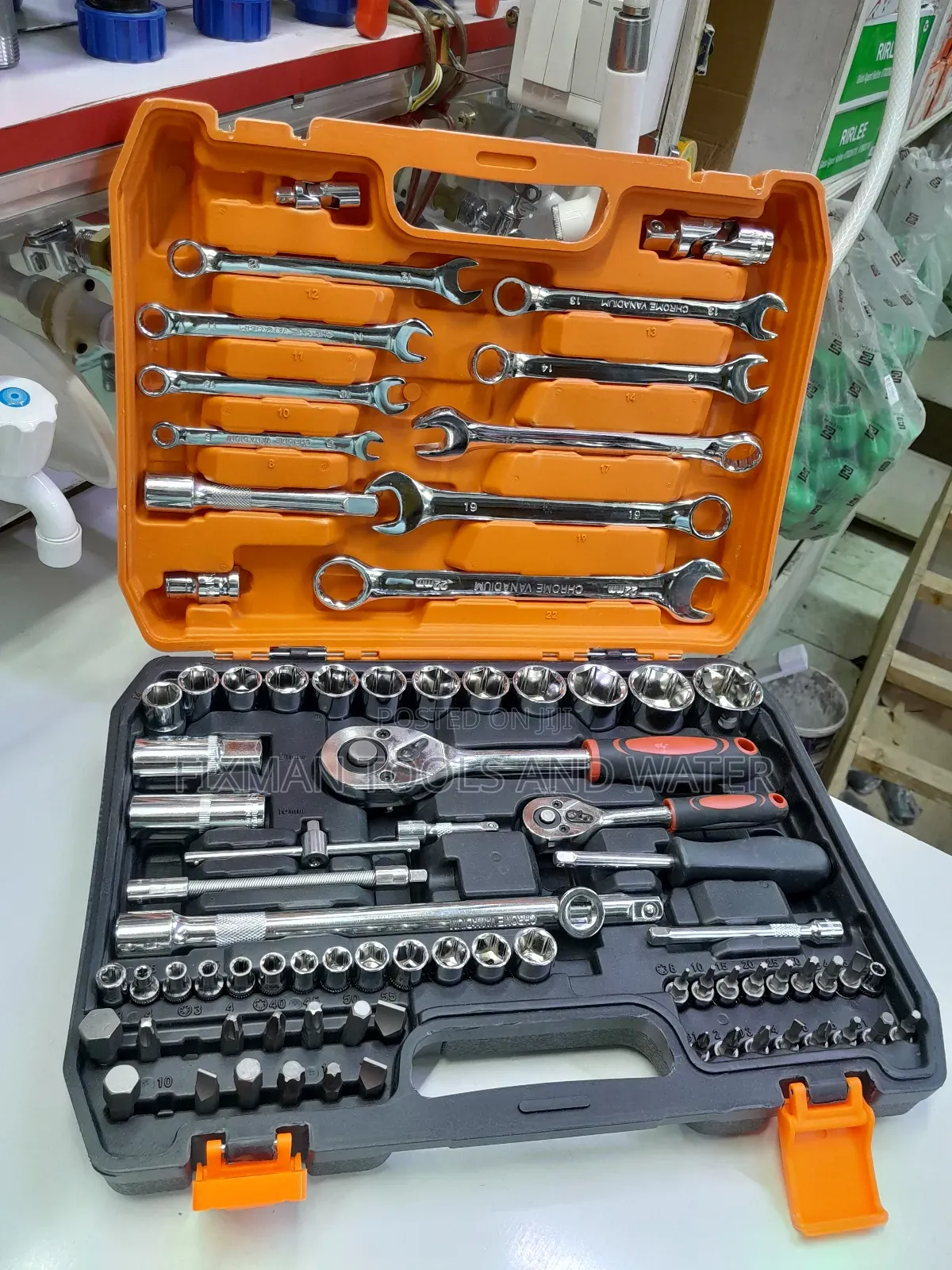 Non Sliding 82 Pcs Mechanical Spanners Socket Set