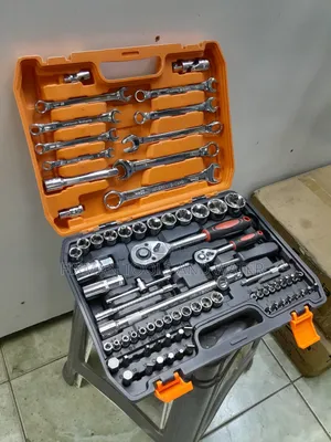 Chrome Box Spanners Socket Wrench Set 82 PCS Full Set