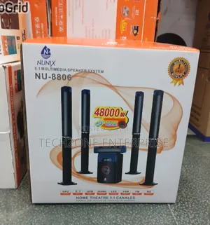 Nunix Nu-8806 5.1ch Deluxe Home Theater System Usb Fm 