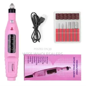 *Variable Speed Rotary Nail Drill Machine With 5 Drill Bits