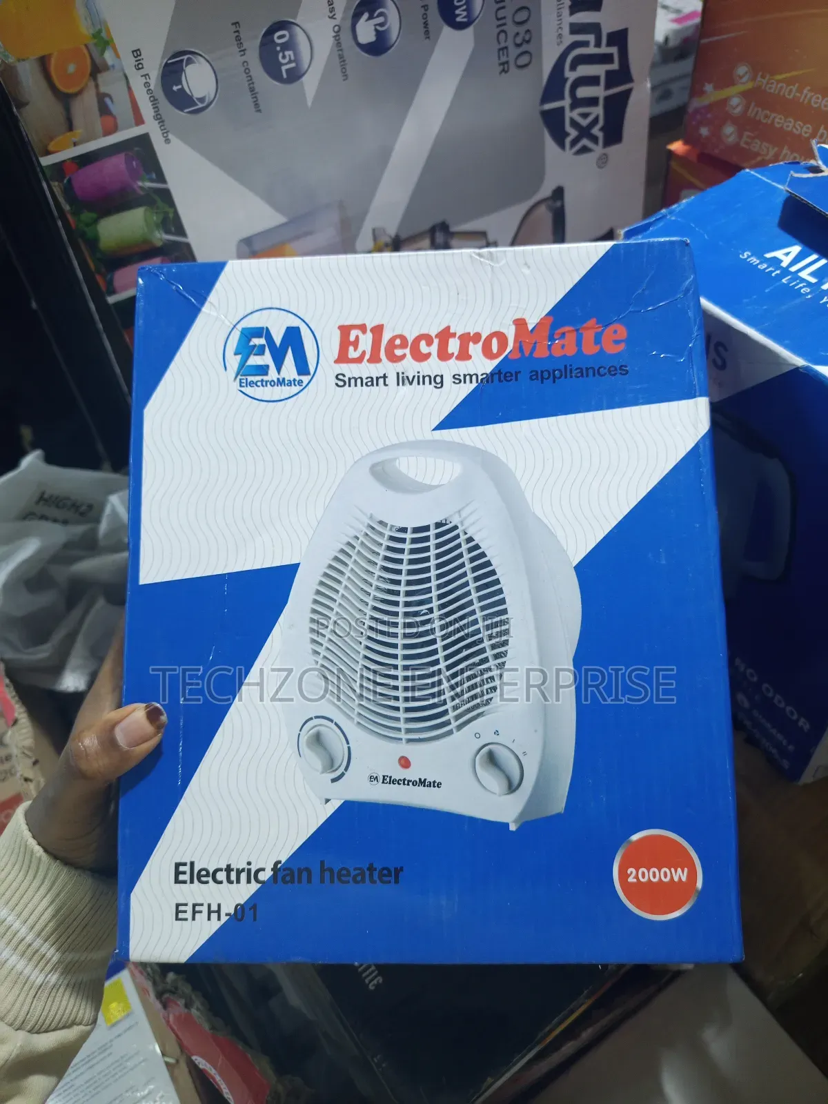 Electromate Efh-01 Quartz Halogen Room Heaters, 2000 Watts ,