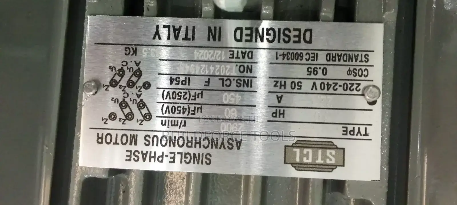 STCL Electric Motor 5.0hp Single Phase(High Speed)