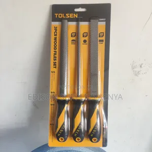 Wood File Set 3pcs Tolsen Half Round Flat Wood Woodworking