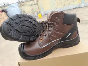 Brown Leather Safety Shoes,Steel Toed