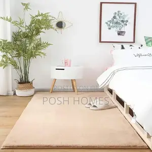 Modern Beige Style Nordic Rabbir Fur Carpet