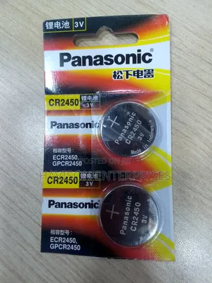 2 PCS Cr -2450 Panasonic Batteries
