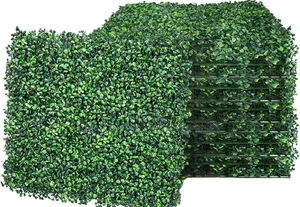 Plain Green Artificial Wall Hedge