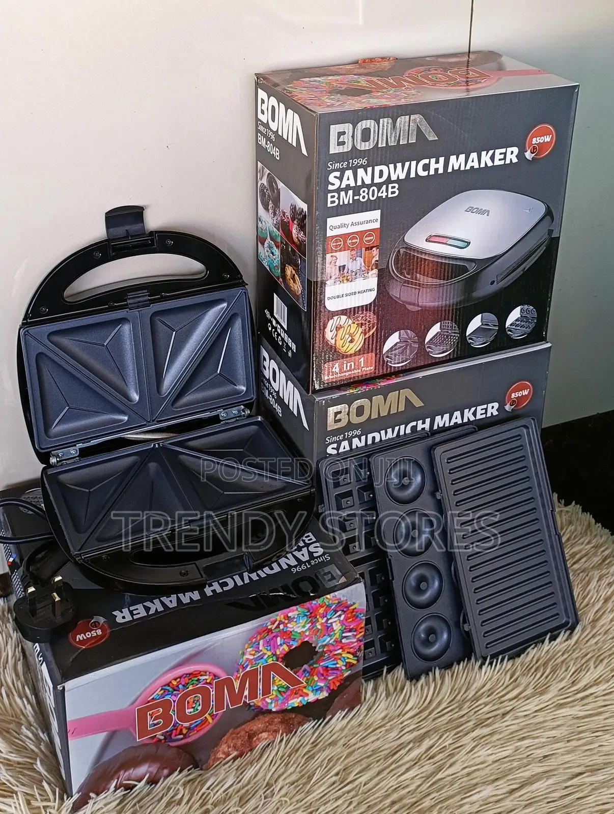 Boma Interchangeable Plate Sandwich Maker