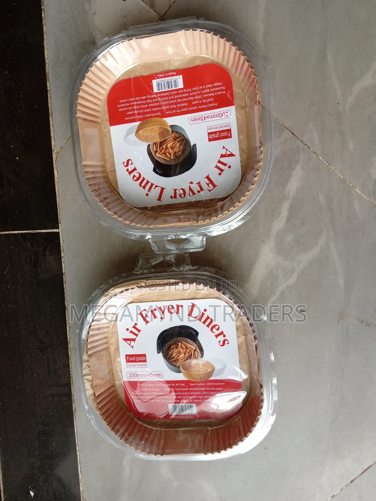 50pc Air Fryer Disposable Liner Square