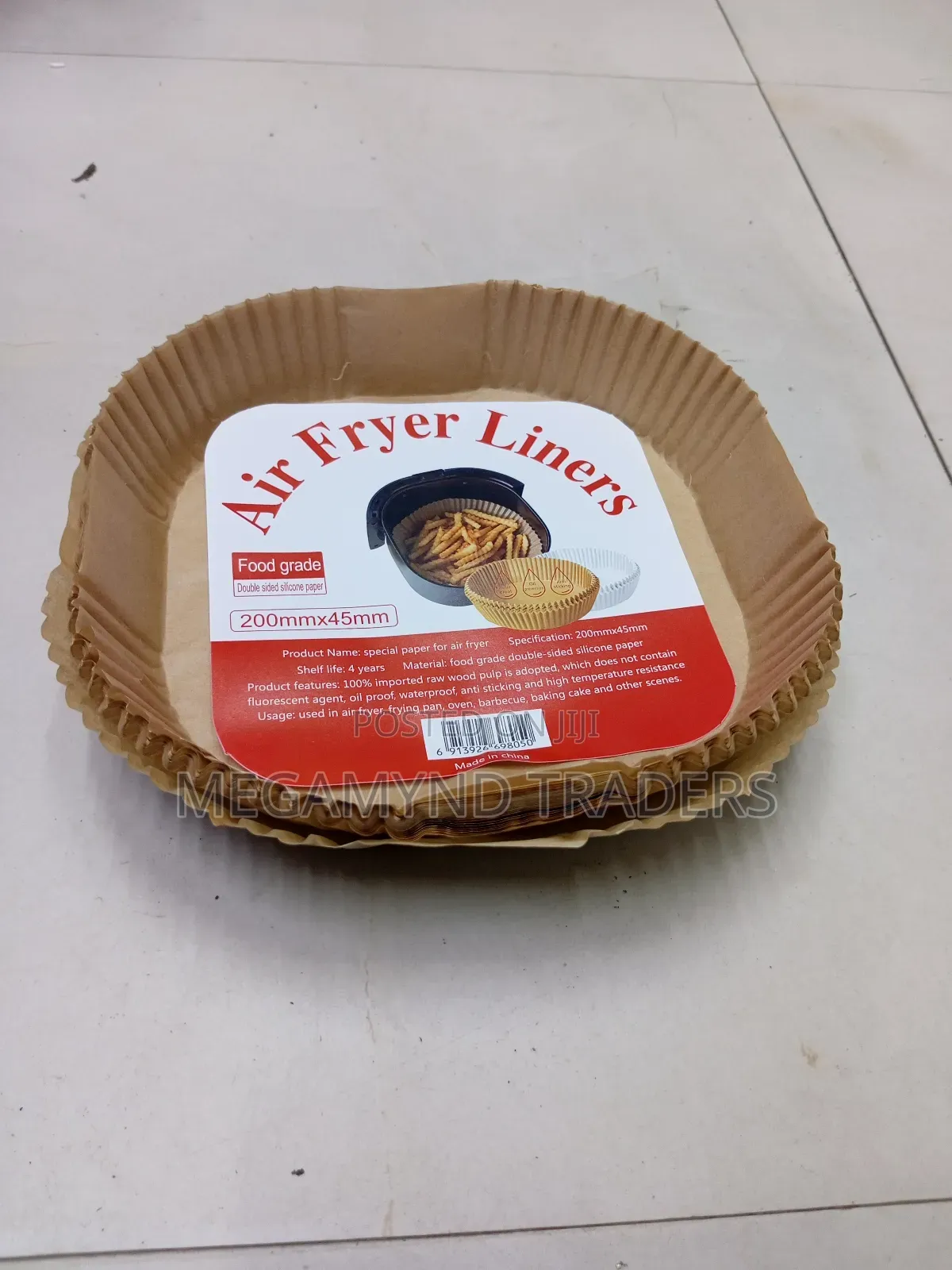 50pc Air Fryer Disposable Liner Square