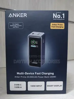 Original Anker 735 Prime 20,000mah Powerbank (200w)
