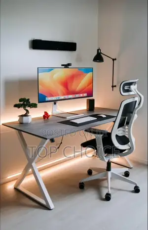 Metal Frame Computer Table