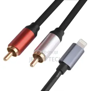 Dual Rca to 8 Pin Audio Cable Y Splitter iPhone / iPad - 3m
