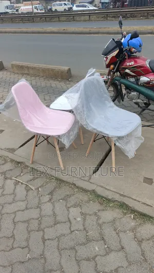 Pink, Grey and White Eames Chair